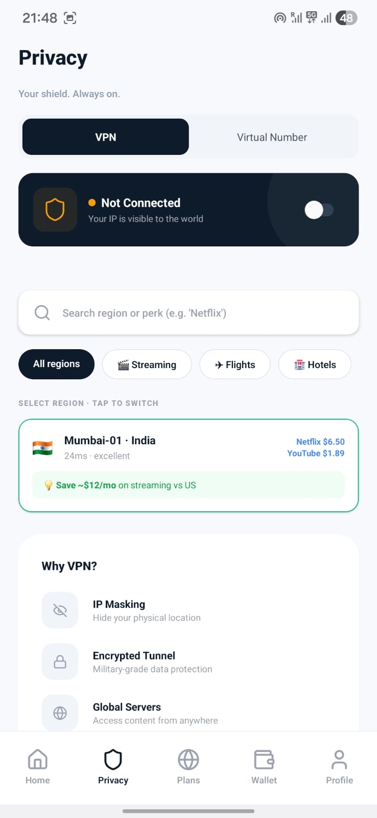 VPN connected