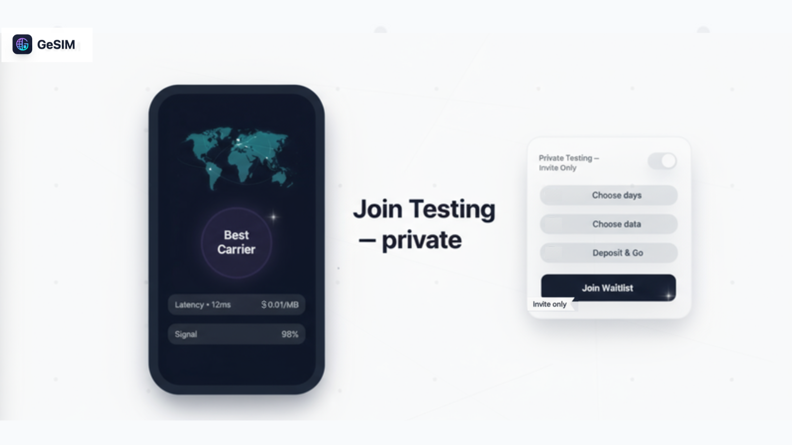 Private Testing — Join GeSIM’s Invite-Only Waitlist